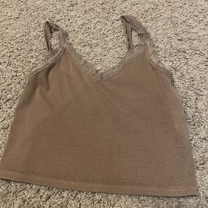 American Eagle brown/tan sleeveless top